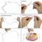 7 Pieces Cake Decorating Turntable,Cake Decorating Supplies with Decorating Comb/Icing Smoother(3pcs),2 Icing Spatula with Sided & Angled … (White)